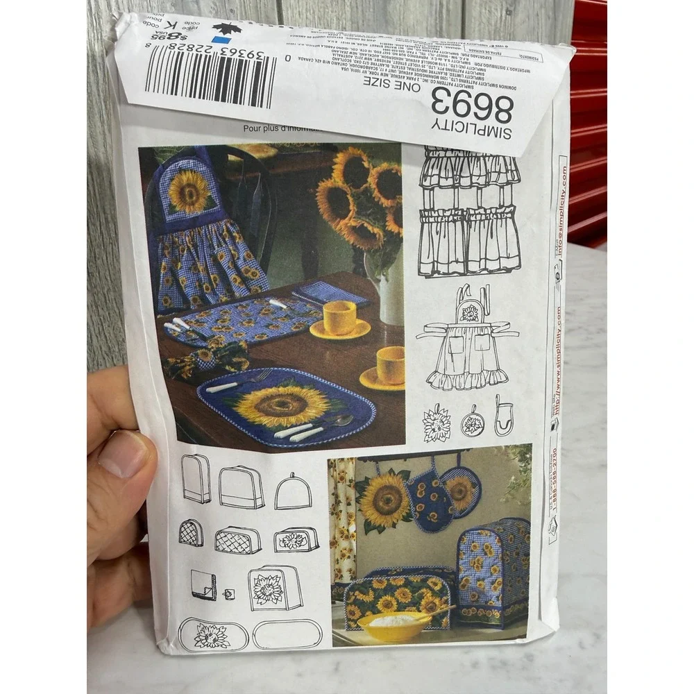 Simplicity 8693 Shirley Botsford Kitchen Accessories Sewing Pattern One Size